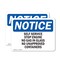 Signmission Self Service Stop Engines No Gas In Glass, 14 in W x Rectangle, Vinyl Decal OS-2PACK-NS-D-1014-L-18275 - alternate 1